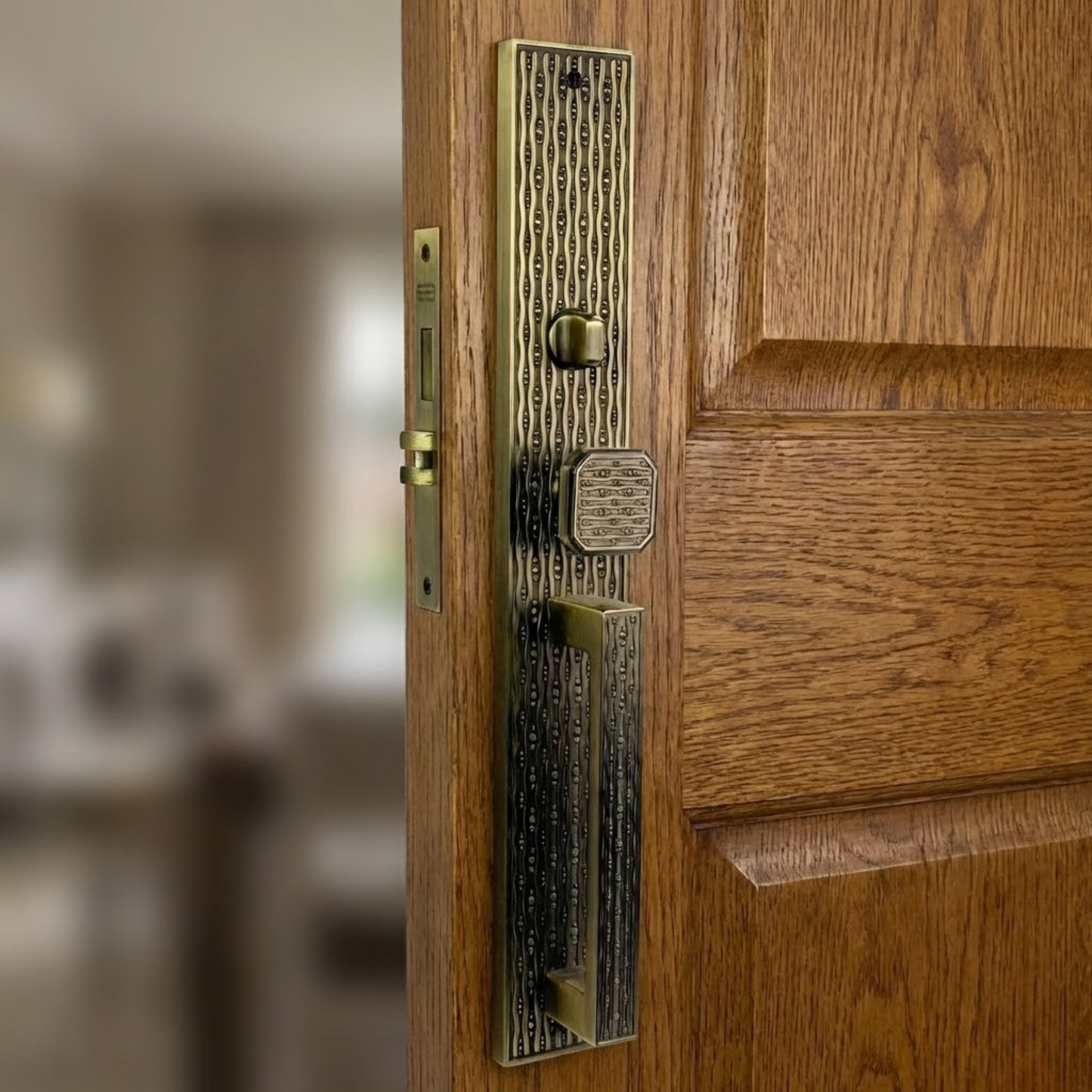 Regal Wave Matt Antique Thumb Lock