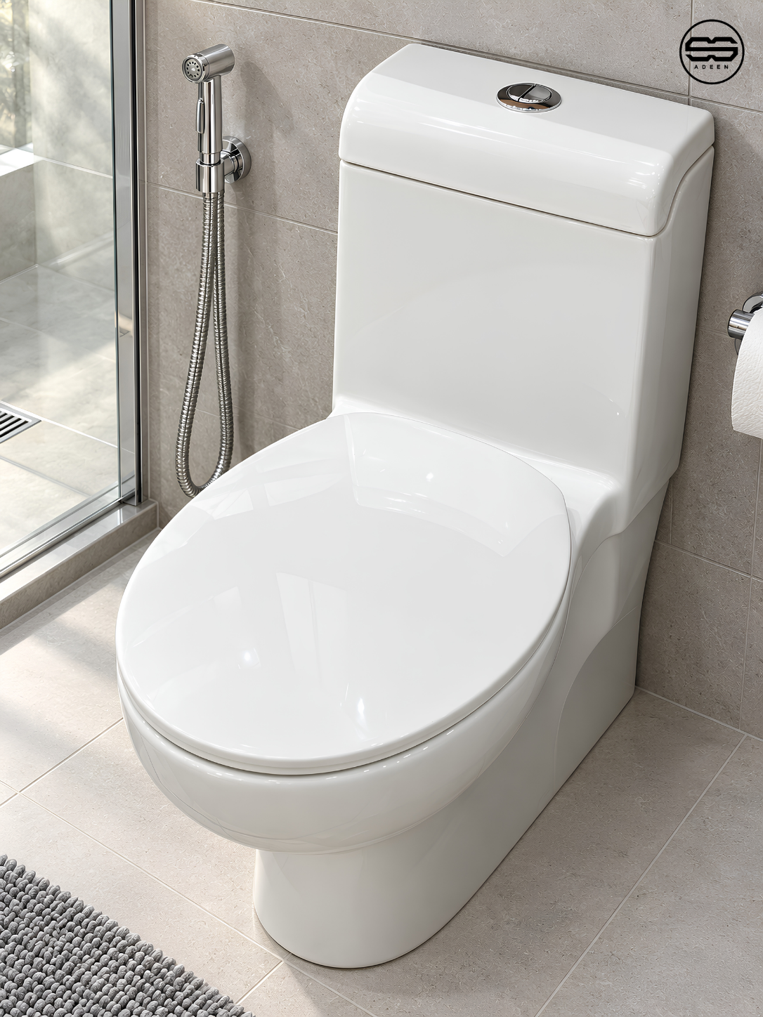 B-C GALAXY-W Floor Commode