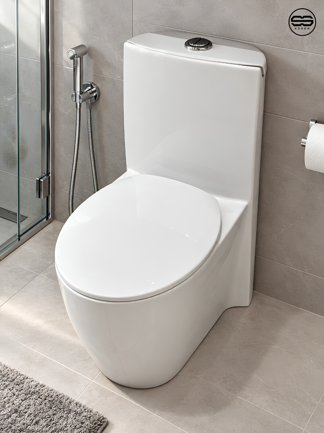 V-C-V-4000-W Floor Commode