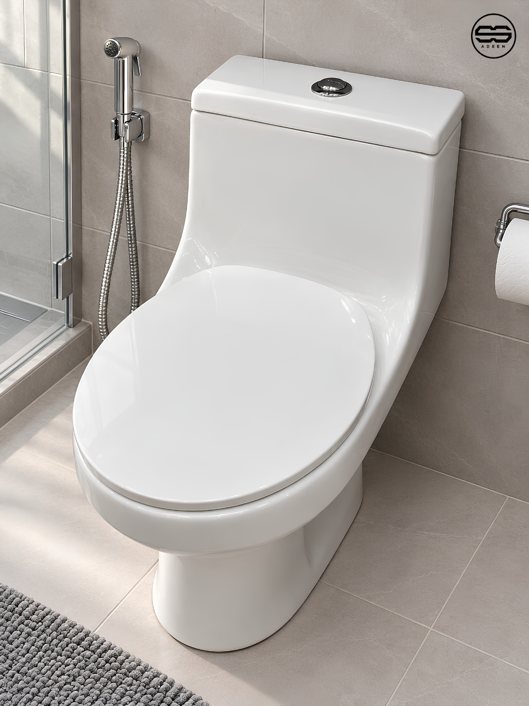 D-C DELL2-W Floor Commode