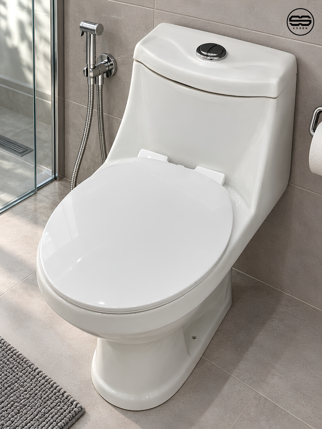 D-C GALAXY-W Floor Commode