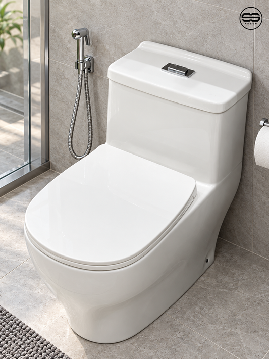 B-C DECENT-W Floor Commode
