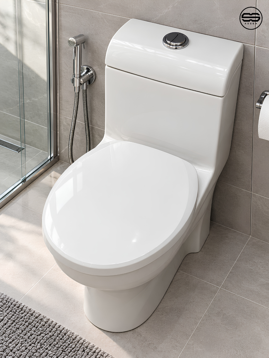 D-C GLOW=W Floor Commode