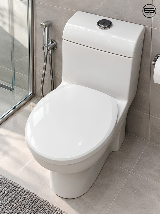 D-C GLOW=W Floor Commode