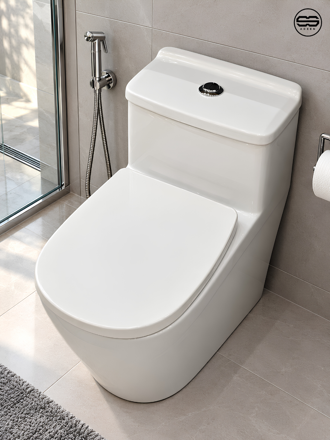 D-C AQUA-W Floor Commode