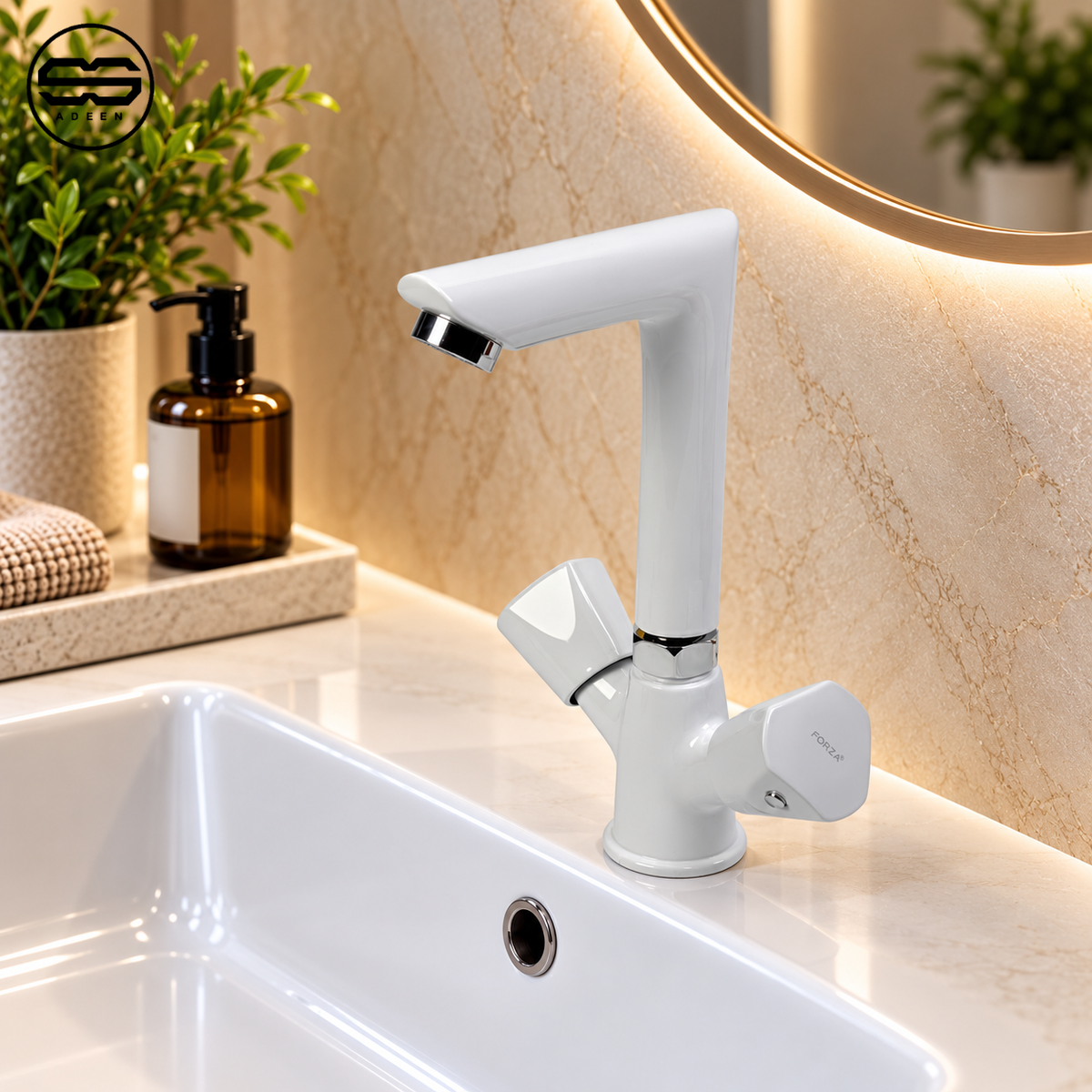 ZF-9707 White Shower Set