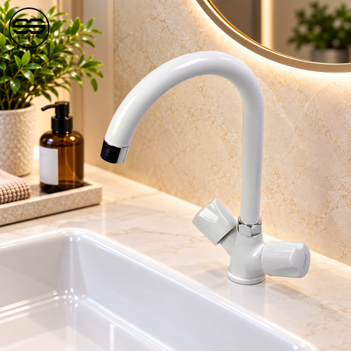 ZF-9007 White Shower Set