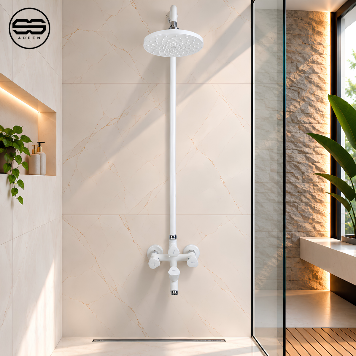 ZF-9707 White Shower Set