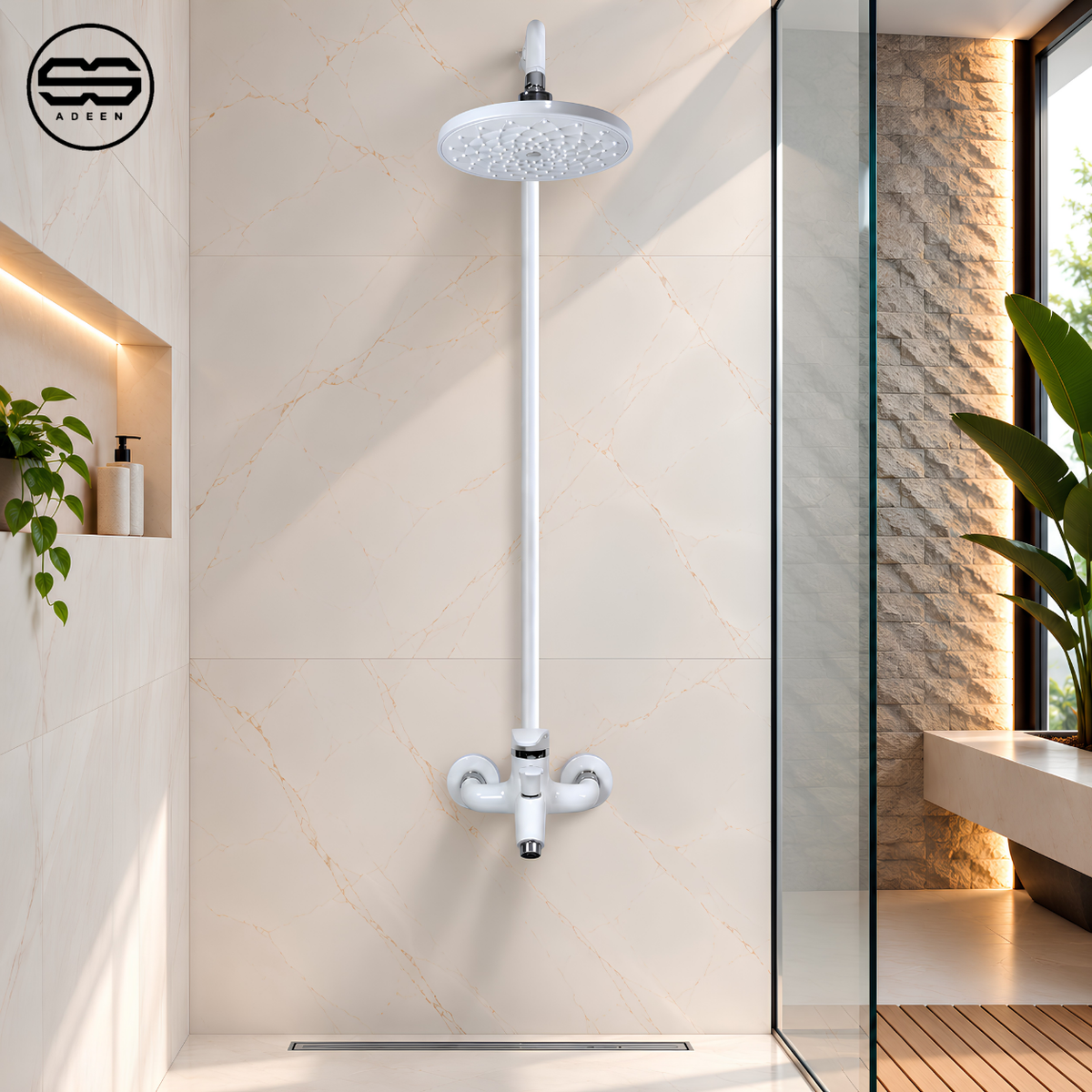 ZF=9207 White Shower Set