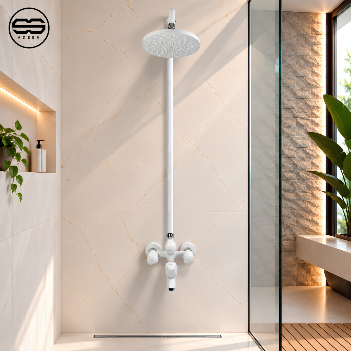 ZF-9007 White Shower Set